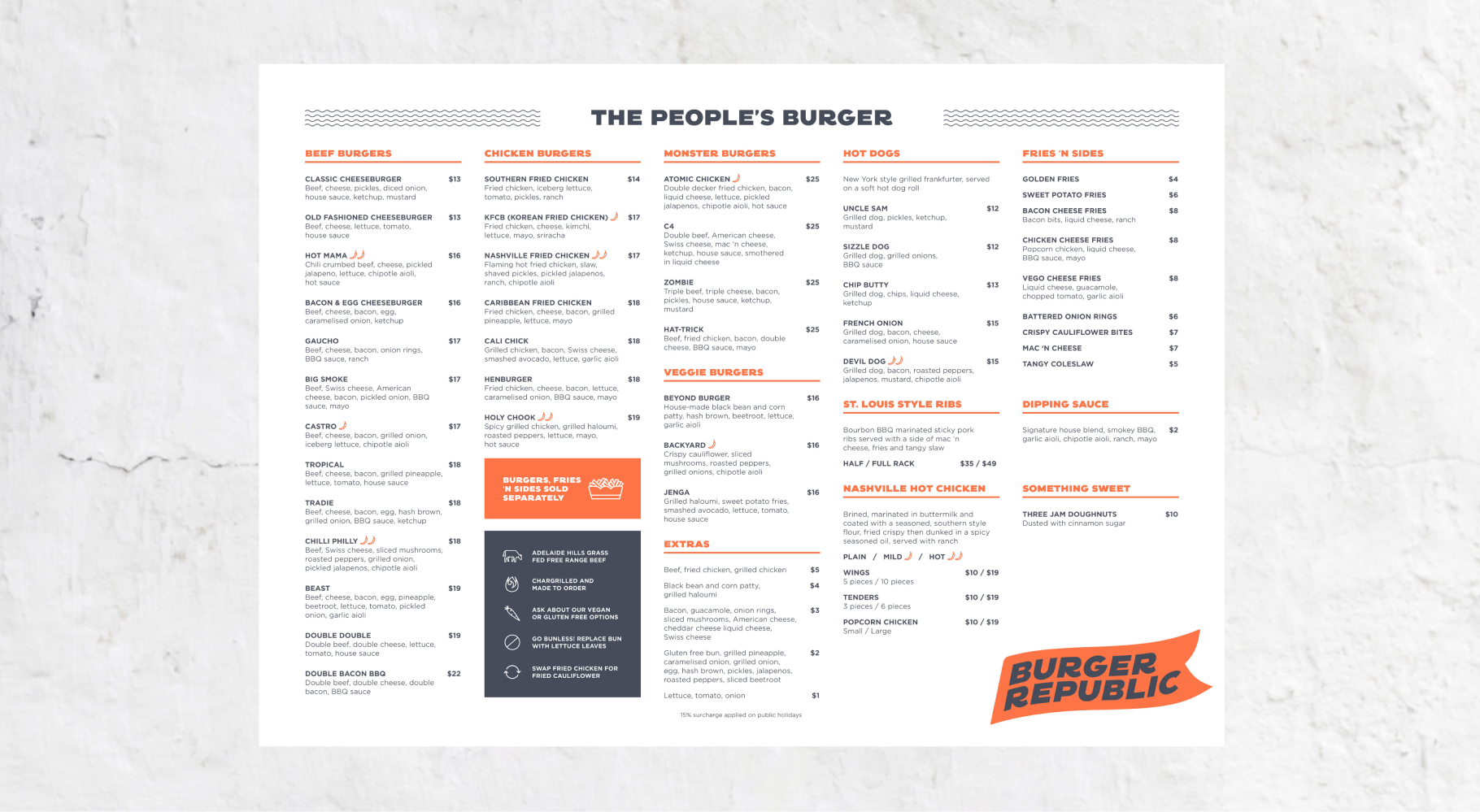 Burger Republic Menu